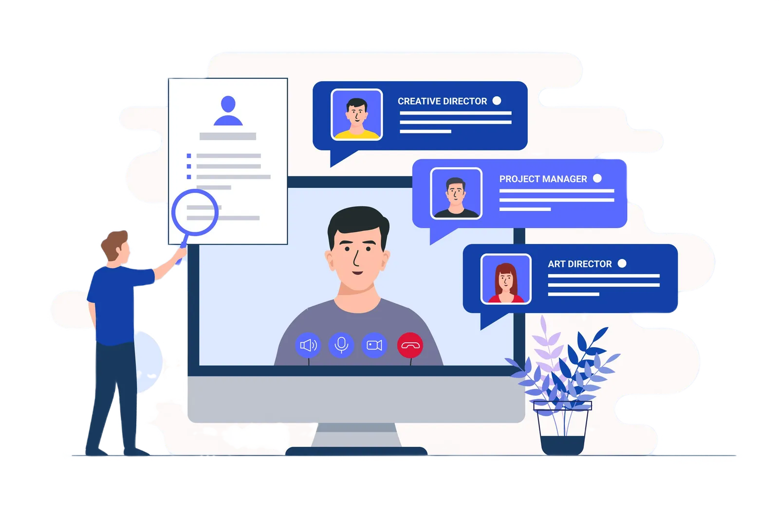 Recruitment and applicant tracking system dashboard interface